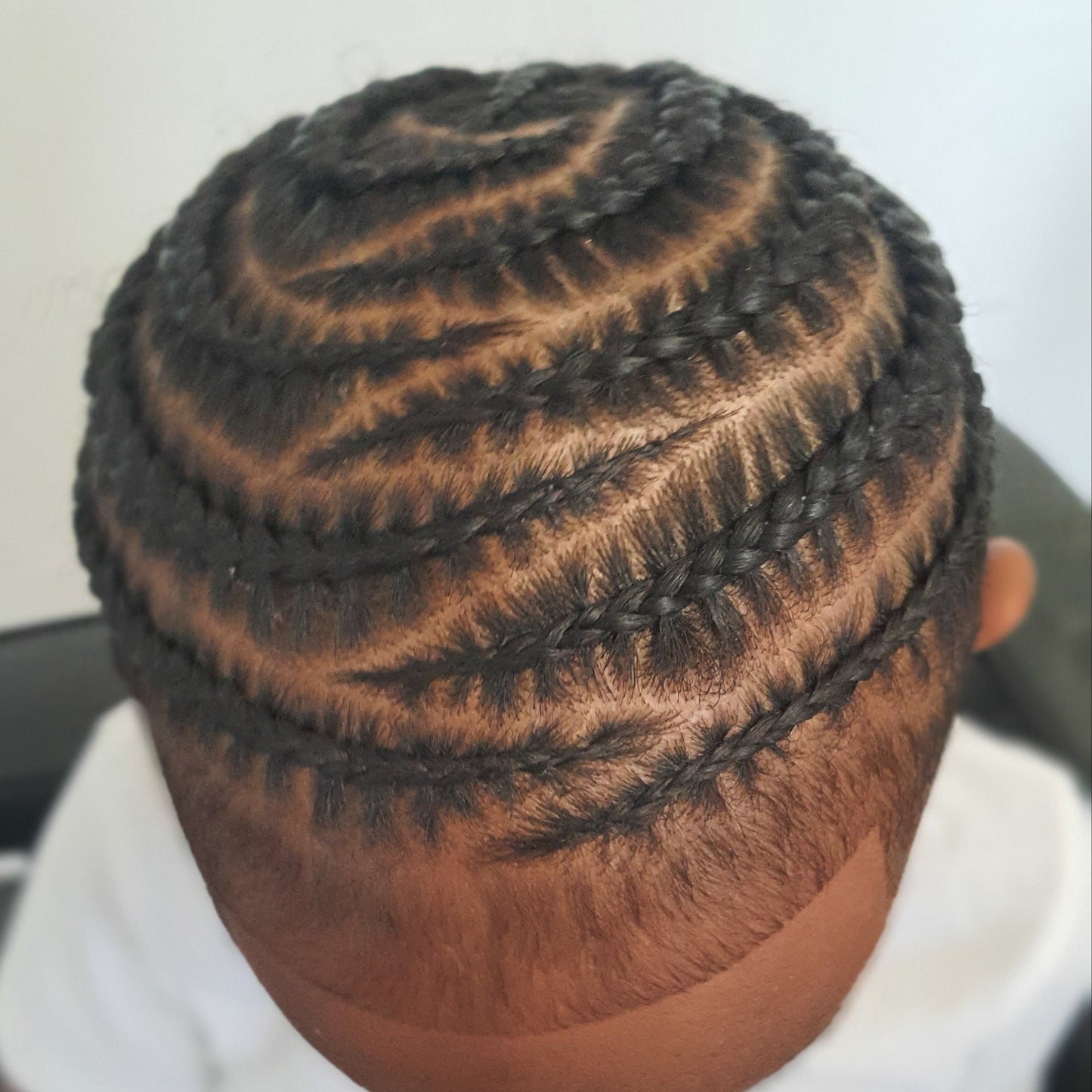 tresses collées sur cheveux naturels petit garçon